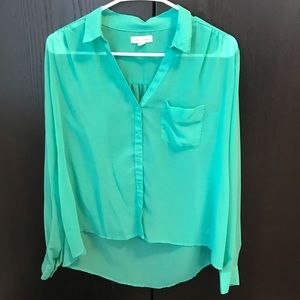 Silence and Noise Teal Shirt